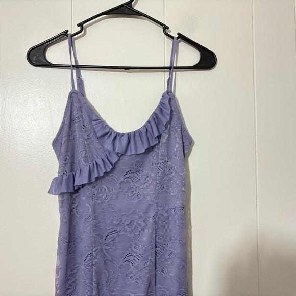 Forever 21 Women’s  Lace Maxi Dress Coquette Fairycore Castle Purple Size S - Picture 3 of 7